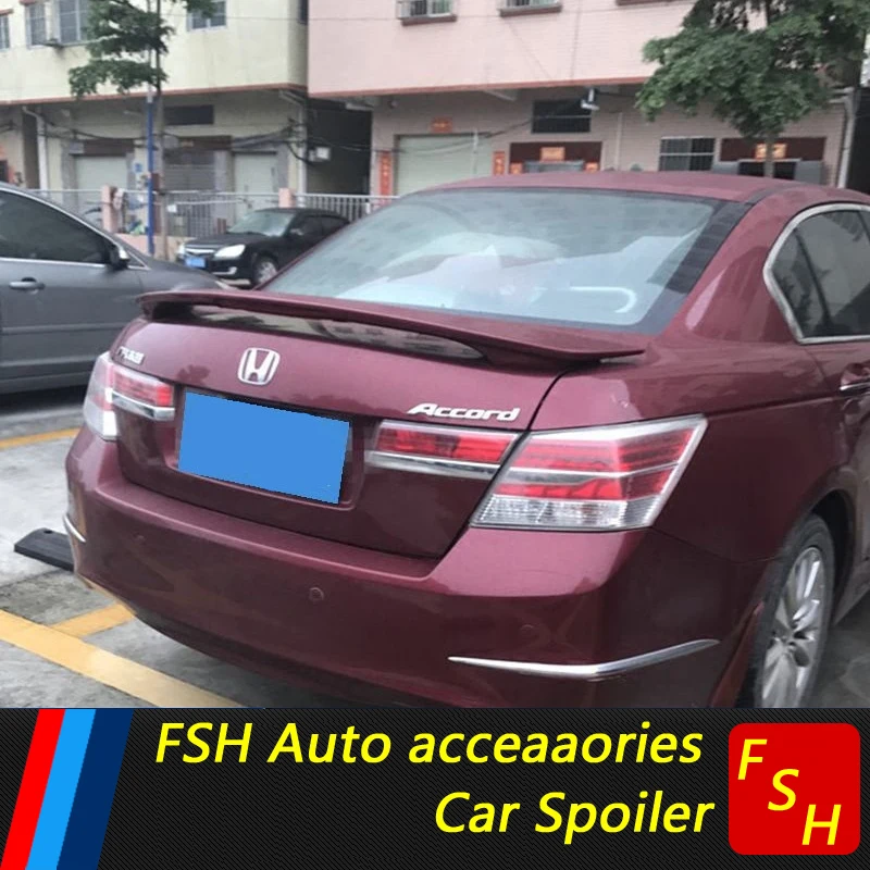 

For Honda Accord Spoiler High Quality ABS Material Car Rear Wing Primer Color Rear Spoiler For Honda Accord Spoiler 2008-2013