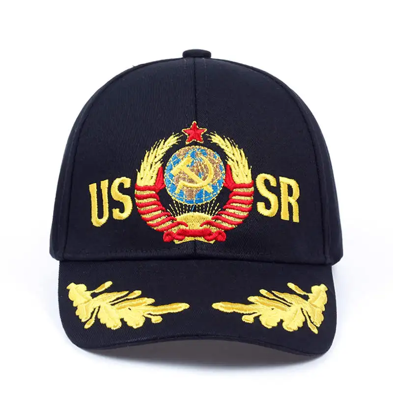 CCCP СССР русский стиль бейсболка унисекс черный красный хлопок snapback Кепка с 3D вышивкой лучшее качество шляпы