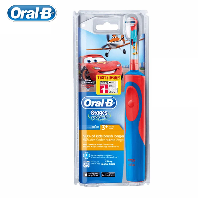Детская Водонепроницаемая электрическая зубная щетка Oral B 3 +