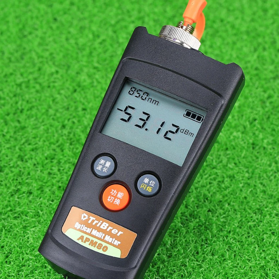 

APM80T MIni FTTH Fiber Optical Power Meter Cable Tester +6 ~ -70dBm Visual Fault Locator With LED Light Power