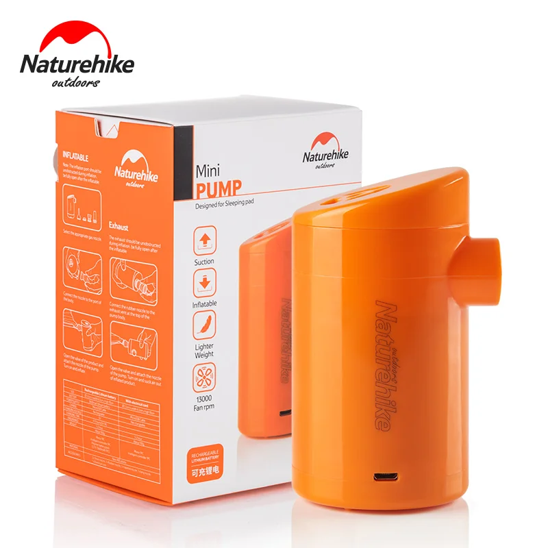Naturehike في الكهربائية نفخ مضخة ل في الهواء الطلق الهواء حصيرة التخييم الرطوبة-غطاء مرتبة ضد الماء السفر وسادة البسيطة المحمولة نفخ