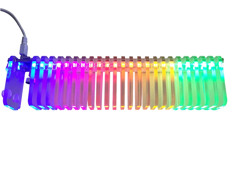 AIYIMA KS25 Звуковое управление VU метр Кристалл звуковая колонка аудио измеритель уровня Светодиодный музыкальный спектр DIY наборы VU башня для домашнего кинотеатра
