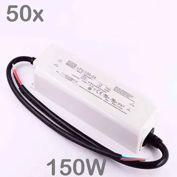 

FREE DHL 50pcs/lot MEAN WELL LPV-150W DC 12V/24V LED IP67 Power Supply ,Input AC90~264V,3 years warranty