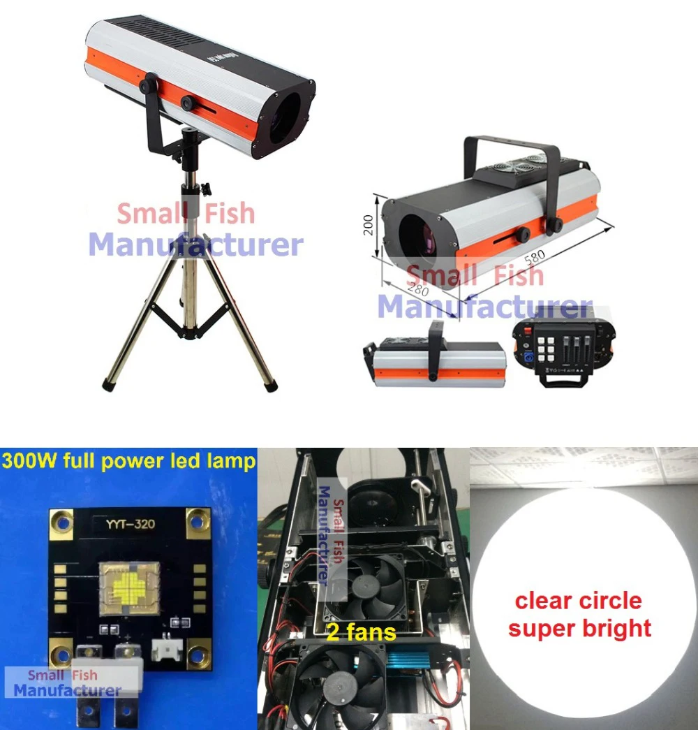

2019 New 300W Led Follow Spot Light Replace 2500W Following Light Color Gobo IRIS Wedding Decoration Performance Stage Lighting