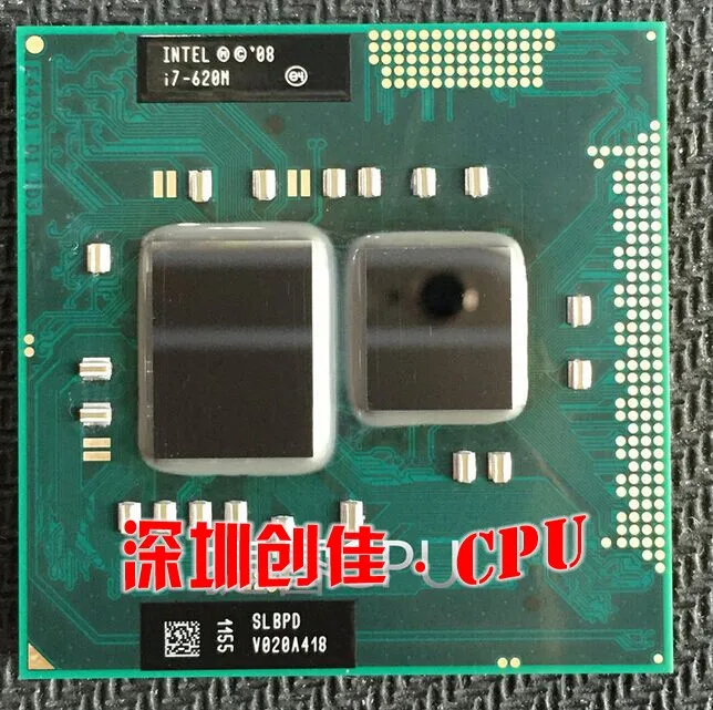 Бесплатная доставка оригинальный Intel Core I7 620 м процессора 4 м/2,66 ГГц/3333 мГц/Dual-Core ноутбук процессор I7-620M Совместимость HM57 HM55