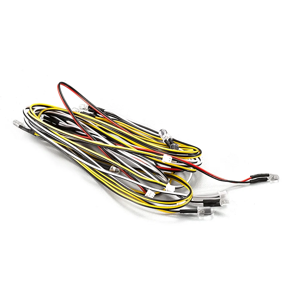 LED Light Lamp Set with Control Box 14 LEDS White Red Yellow for KB48601 RC Car 110 ToyotaLand Cruiser RC Car Truck Parts (7)