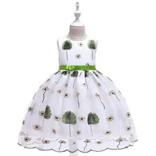 2019 Kids Tutu Birthday Princess Party Dress for Girls Infant Lace Children Bridesmaid Elegant Dress for Girls Clothes summer kids girls birthday party wedding princess tutu dress for girls clothes mesh flowers children bridesmaid elegant dress