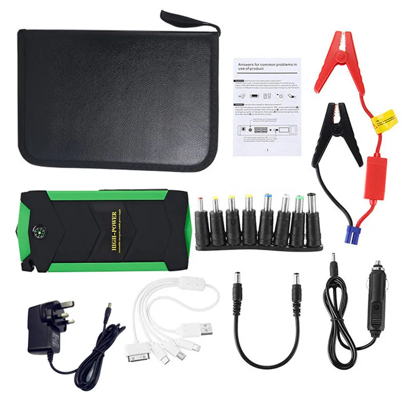 

12000mAh Multi-function External Battery Portable Power Bank Vehicle Engine Useful Jump Starter Booster 4USB Battery Bank#290808