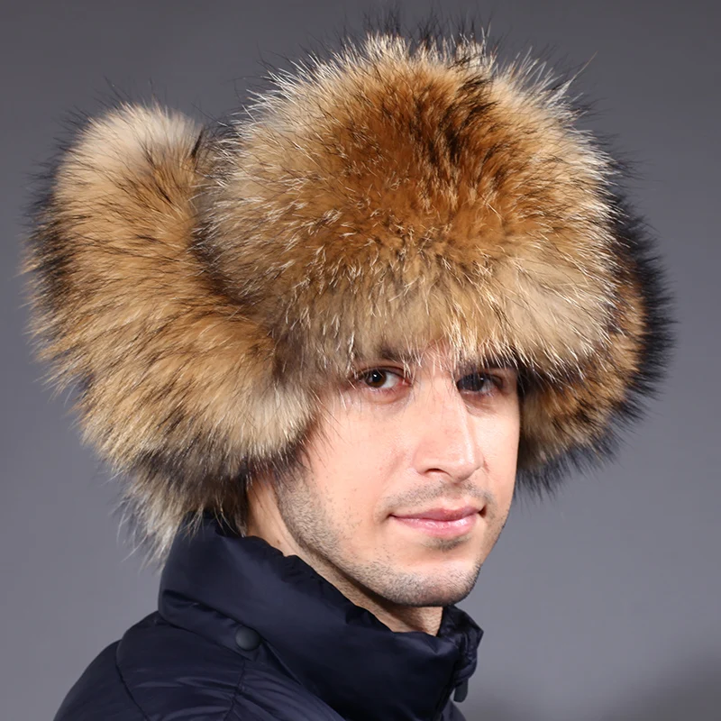 Russia Male cap2016 winter men's fur hat to keep warm in winter fur hat ...