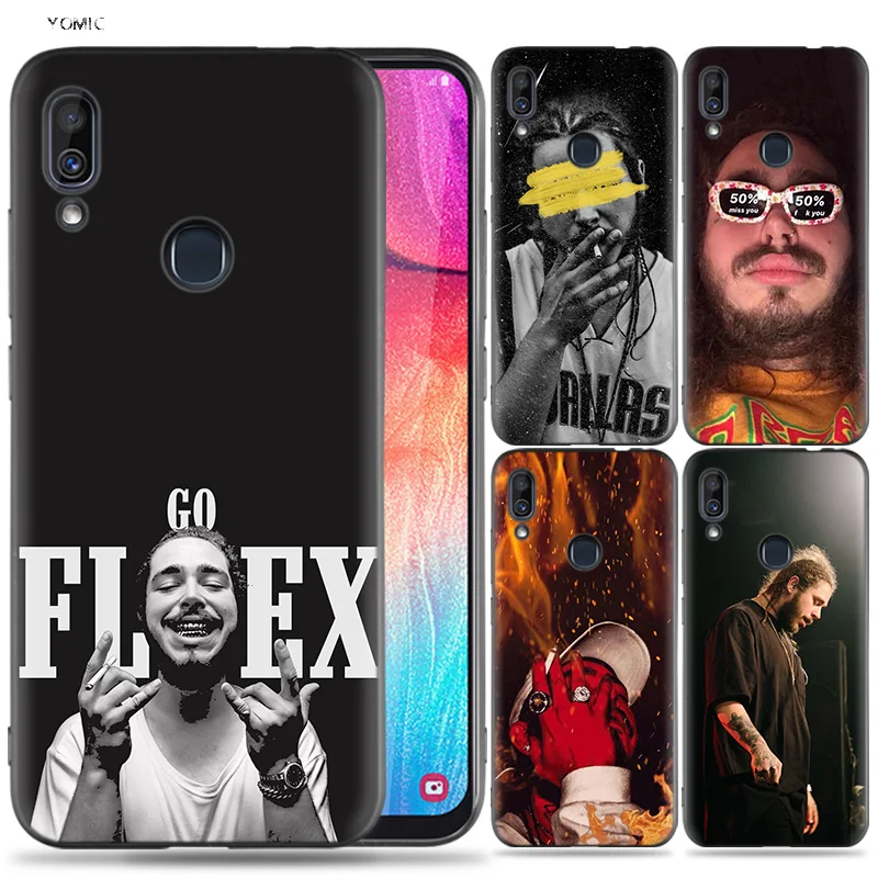 

Silicone Case for Samsung Galaxy A30 A50 A10 A20 A70 A40 M10 M20 M30 A6 A8 J4 J6 J8 Plus A7 A9 2018 Post Malone Unique
