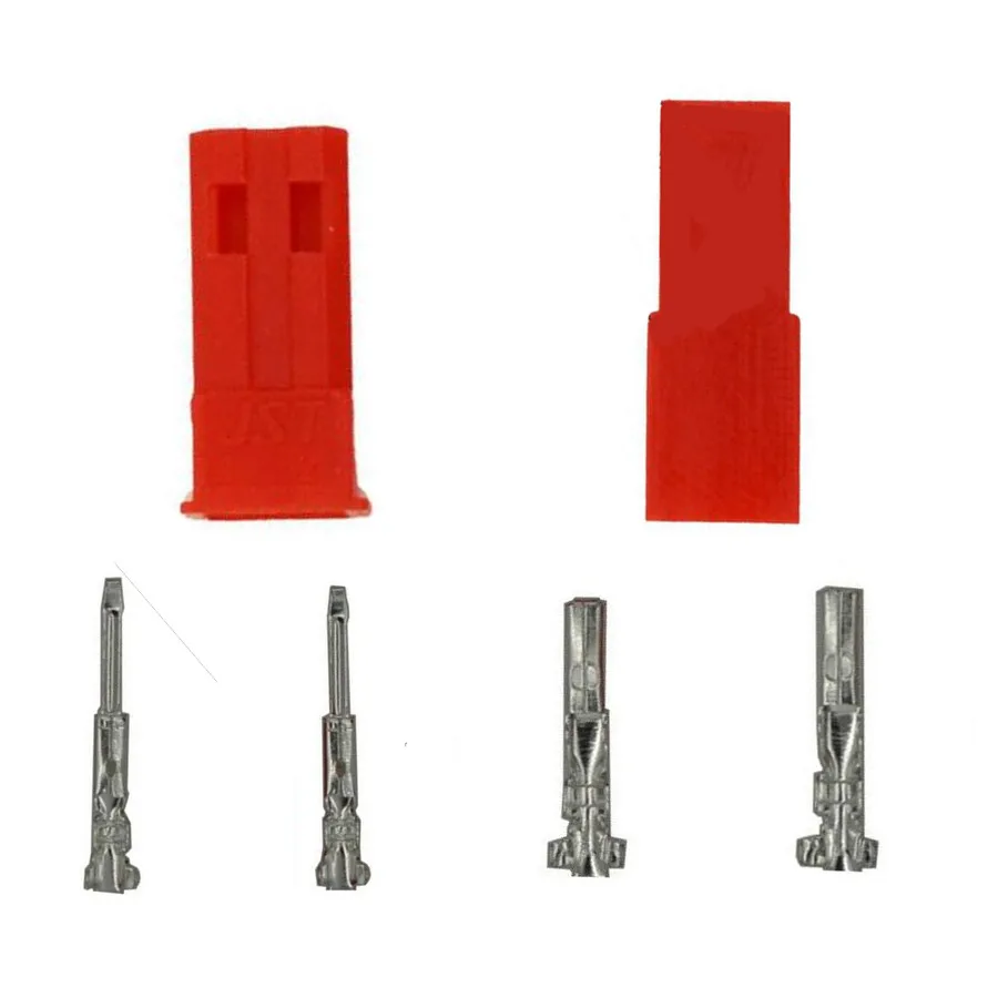 10 пар в комплекте; 2,54 мм JST SYP 2-Pin женский и мужской красный штекер Корпус обжимных клемм соединитель Комплект 20% off