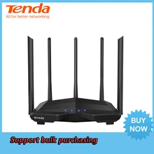 Tenda AC11 AC1200M Беспроводной Wi-Fi маршрутизатор с 2,4G/5,0G антенна с высоким коэффициентом усиления покрытия для дома Dual Band Беспроводной маршрутизатор, приложение Управление