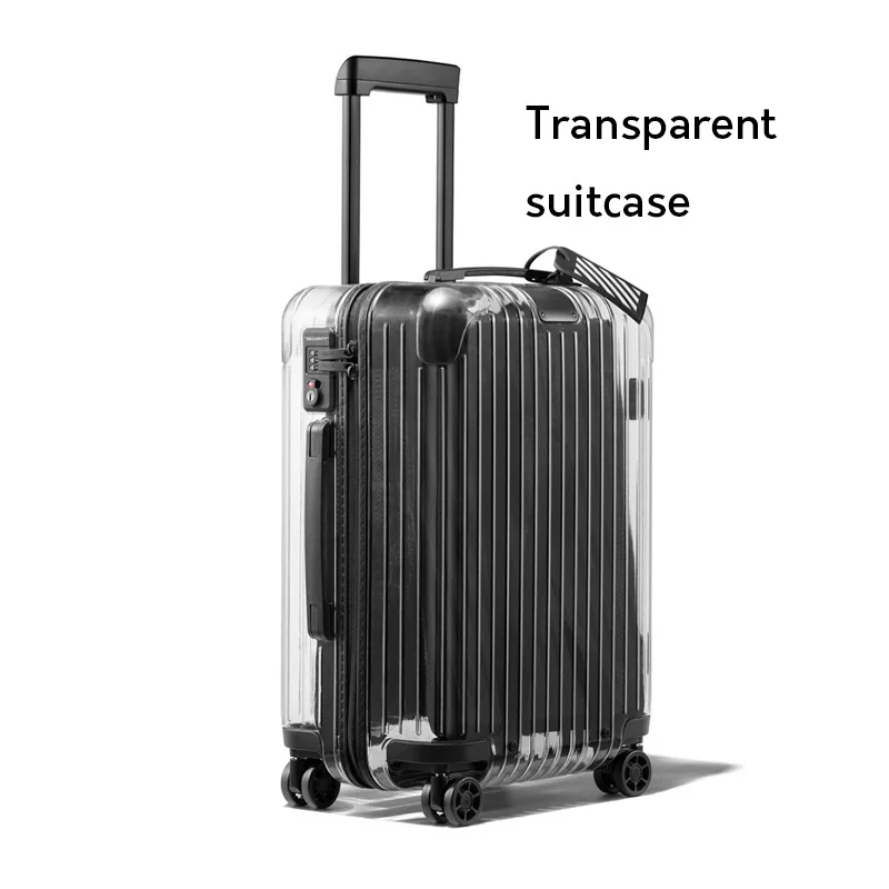 

New transparent suitcase,20"Boarding box,22/24/26 inch Fashion trunk,PC Carry-ons trolley case,Rolling Luggage,Trendy valise