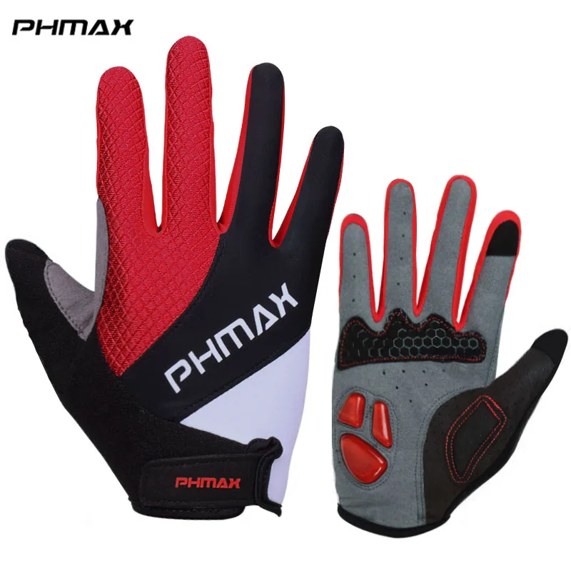 

PHMAX Liquid Silicone Touch Screen Cycling Gloves Anti Slip Gel Pad Motorcycle MTB Bike Gloves Men Women Sports Bicycle Gloves