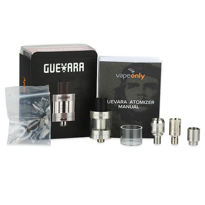 

New! Original VapeOnly Guevara Sub Ohm Atomizer 2.5ml E-juice Capacity Tank with 0.5ohm&1ohm Coil E-cig Vape Tank for 510