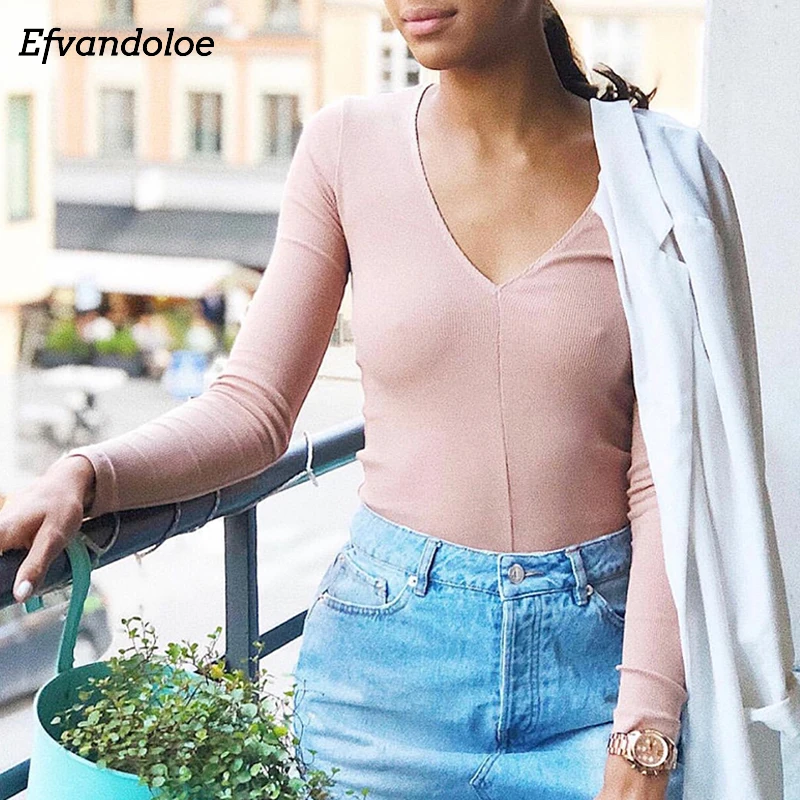 Efvandoloe Bodycon داخلية النساء حللا الصلبة ضئيلة مثير الجسم فام combinaison الهيئات حللا ارتداءها