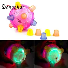 Рождественский мигающий шар, игрушка для детей, интерактивные игры, мяч, светодиодные игрушки, прыжки, бешеный футбол, детская игрушка, случайный цвет