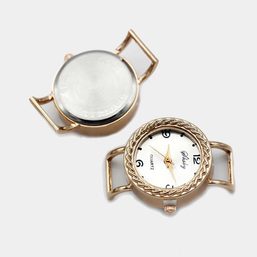 Shsby Diy персональные древние бронзовые часы с арабскими цифрами, круглые часы, настольные часы, ремешок для часов, аксессуары для часов