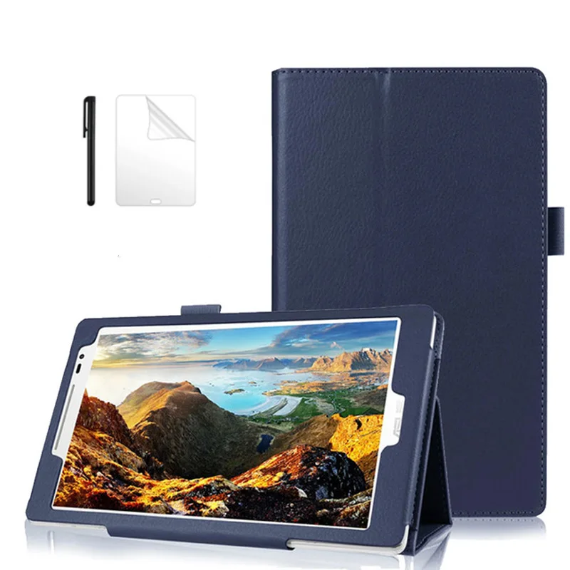 Чехол-книжка из искусственной кожи чехол для ASUS Zenpad 8,0 Z380 Z380KL Z380C 8,0 дюймов смарт-чехол-подставка для ASUS Zenpad 8,0 чехол для планшета+ Флим+ ручка