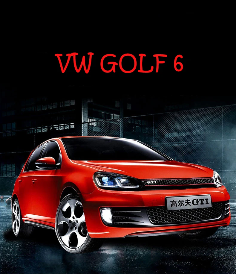 KOWELL автомобильный Стайлинг для VW Golf 6 фары 2010-2013 Golf6 mk6 светодиодный фонарь Angel Eye светодиодный DRL Bi Xenon объектив парковочная противотуманная фара