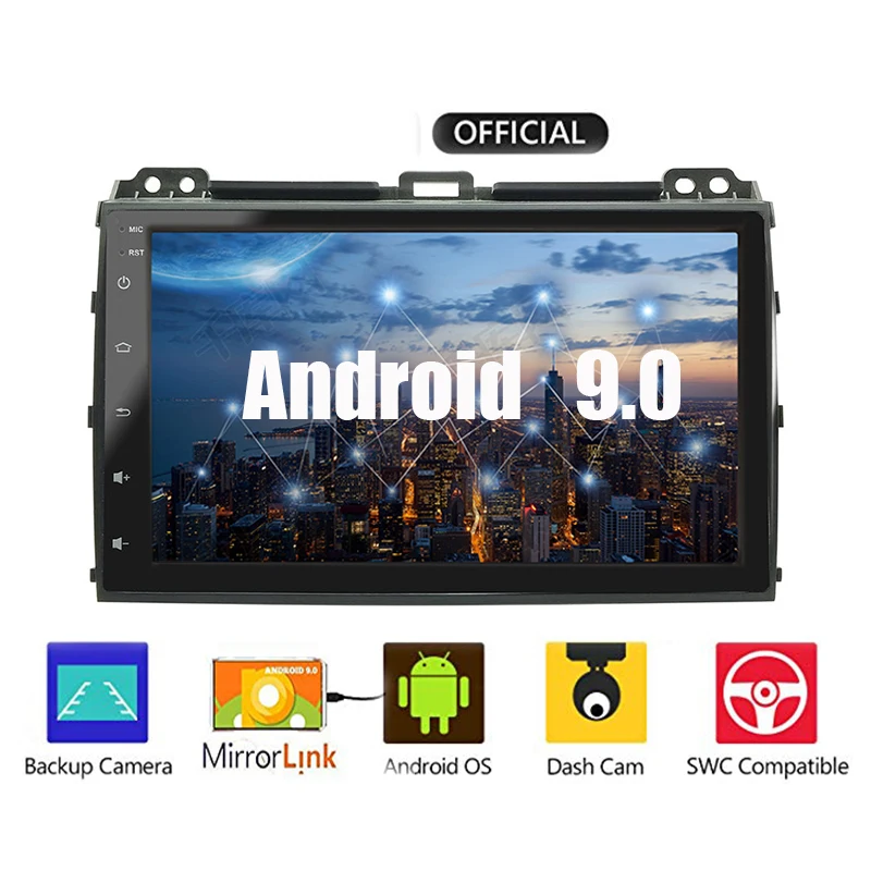 Clearance Pure Android 9.0 Car DVD Player for for Toyota Prado 120 2004-2009 Capacitive screen 2 din 9 inch on the dvd car dashboard 0 Clearance Pure Android 9.0 Car DVD Player for for Toyota Prado 120 2004-2009 Capacitive screen 2 din 9 inch on the dvd car dashboard 0