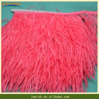 

12-15CM height Cheap Dyed Synthetic Colored Ostrich Feather with Bulk Artificial Ostrich Lace Trim Ostrich Feather Fring