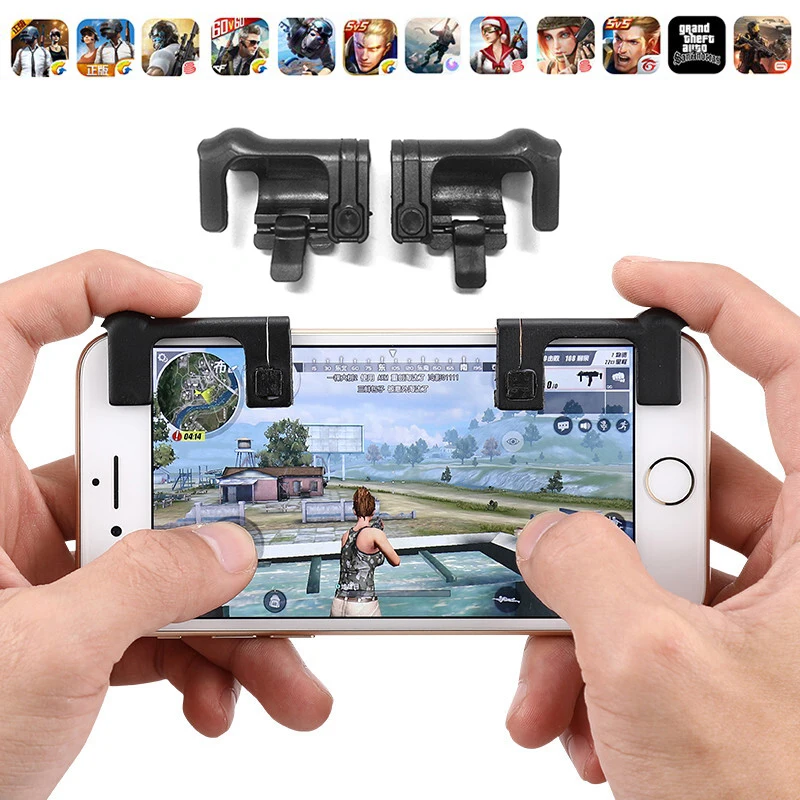 

2018 Knives out Rules of Survival Mobile Game Fire Button Aim Key Smart phone Mobile Gaming Trigger L1R1 Shooter Controller PUBG