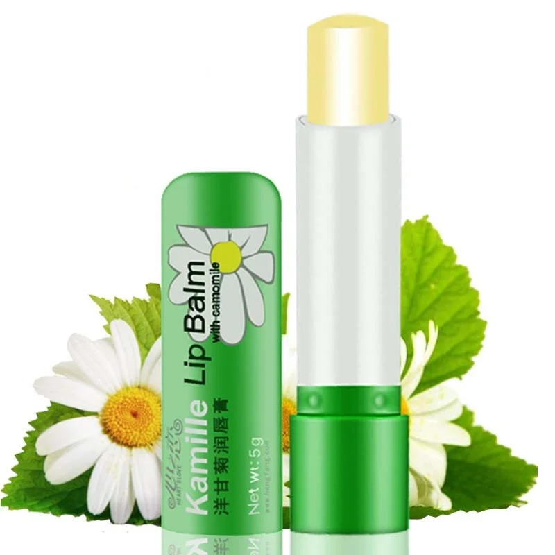 

Hot Sale 1 Pcs 5g Natural Chamomile Women's Lipstick Deep Moisturizing Protection Lips Lip Balm