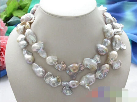 

993 lavender KESHI REBORN PEARL NECKLACE