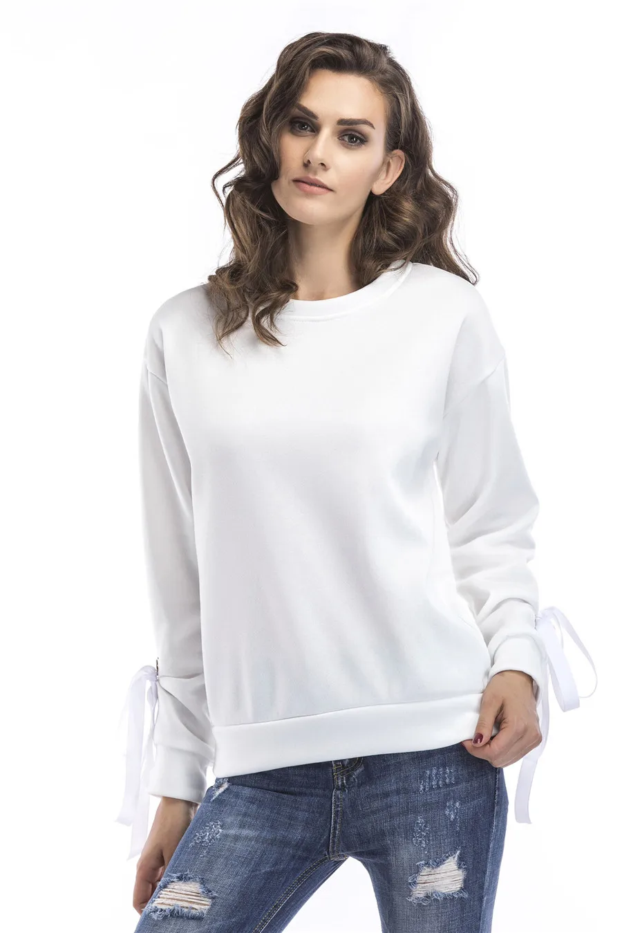Gladiolus New Fashion Spring Autumn Sweatshirt Women O-Neck Lace Up Long Sleeve Pullover Women Hoodie 2019 Ladies Tracksuit Tops (17)