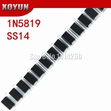 100 шт./лот sma 1N5819 SS14 SMD IN5819 1A 40 V DO-214AC Диод Шоттки ss14
