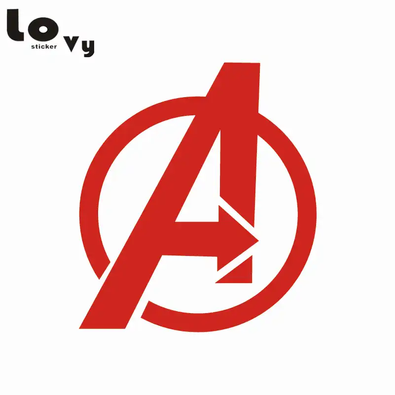 cool superhero the avengers logo vinyl wall stickersdecal