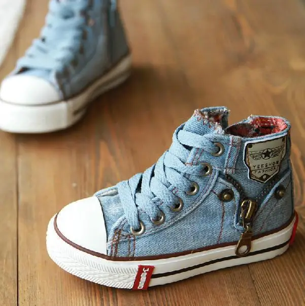 Fitness Kids Shoes Girls Boys Canvas Shoes Denim High Top Shoes Anti Slip Flat Sole Shoes Zipper Shoes Cloverlakeliving Com Fitness Kids Shoes Girls Boys Canvas Shoes Denim High Top Shoes Anti Slip Flat Sole Shoes Zipper Shoes Cloverlakeliving Com