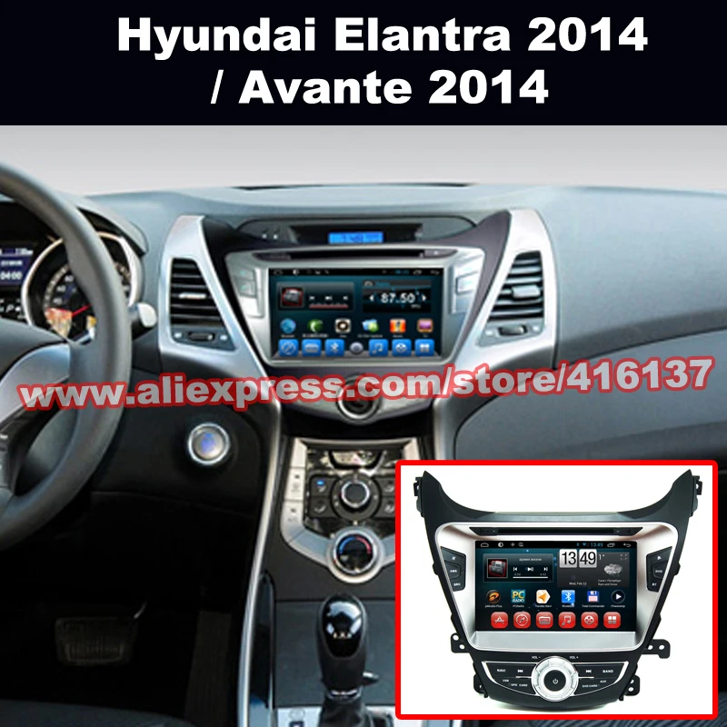 2 Din HD 1024 600 Android Car GPS font b Multimedia b font for Hyundai Elantra