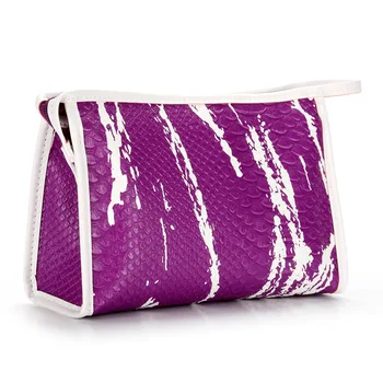 

Ink Crocodile Pattern Cosmetic Bag Small New PU Official Bag Handbag