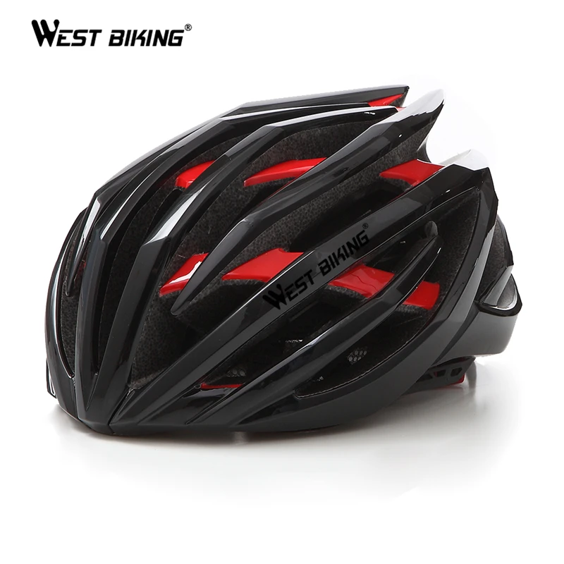 WEST BIKING, велосипедный шлем, Сверхлегкий, защита головы, защитные шлемы, EPS, впитывает пот, емкость для горного велосипеда, MTB велосипеда, велосипедный шлем