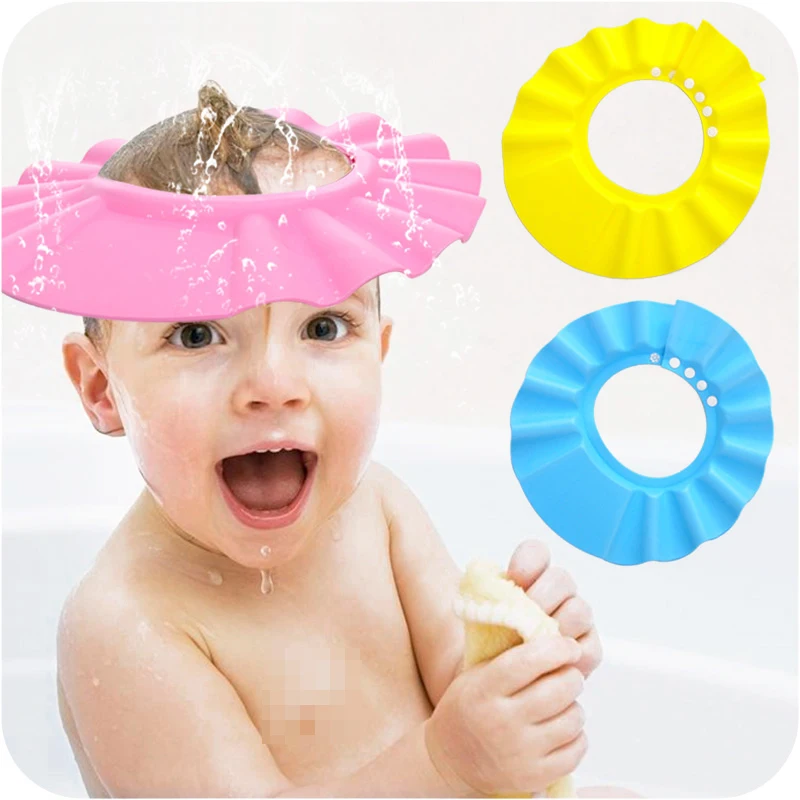 2017 EVA Children Shampoo Cap Baby Shower Cap Baby Bath Wash Hair
