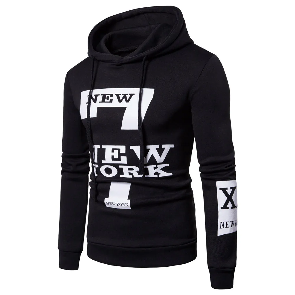 

Men's sweatshirt Hoodie moleton Casual Long Sleeve Printed Male Hooded Sweatshirt streetwear Top Outwear sudadera hombre