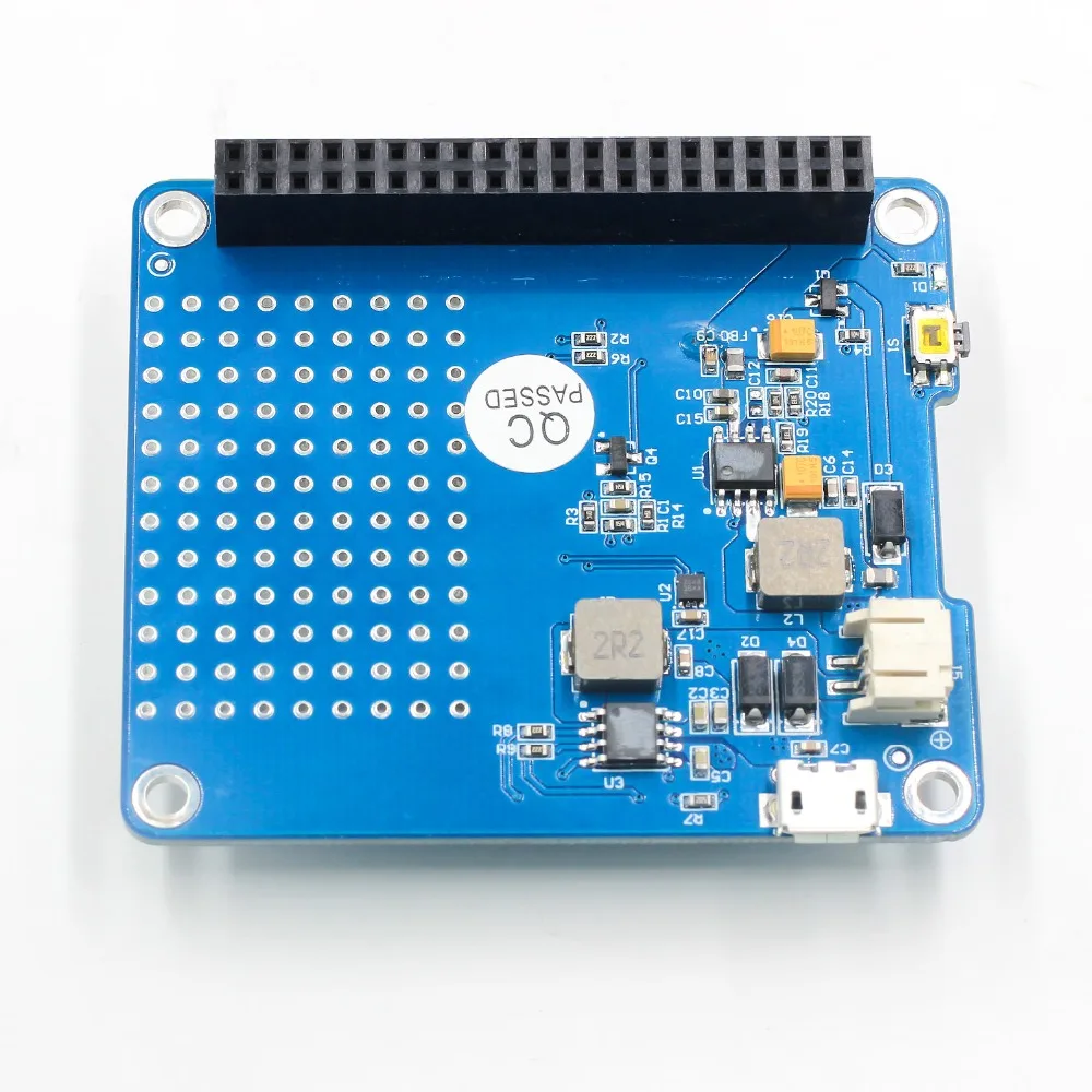 1 шт. UPS плата для шляпы + 1500 мАч литиевая батарея Raspberry Pi 3 Model B / 2B A модуля Прямая