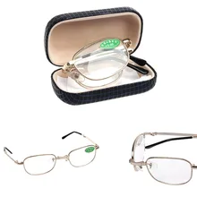 Складные очки для чтения с металлическим каркасом для женщин и мужчин+ 1,00 до+ 4,00 Прямая поставка