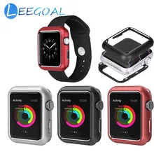 Новые осенние сопротивления сплава металлический корпус для наручных часов Apple Watch iWatch серии 1/2/3/4 рамка Полная защита, 42 мм, 38 мм, Версия 44 мм 40 мм ремешок