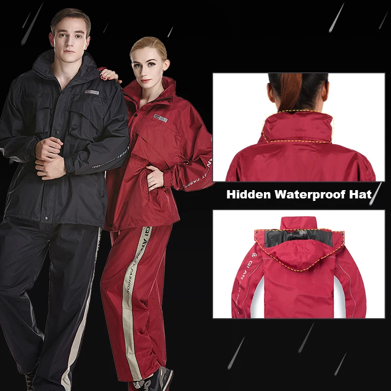 Raincoat Impermeable Outdoor Hood For Women Men Motorcycle Fishing Camping motorcycle raincoat waterproof raincoat