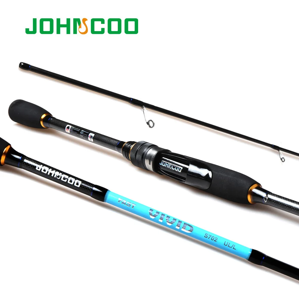 

1.9m 2.1m Spinning Fishing rod with 2 tips UL/L Really Fast Action Sensitive Solid tip for Trout Perch light weight 1-6g/2-10g