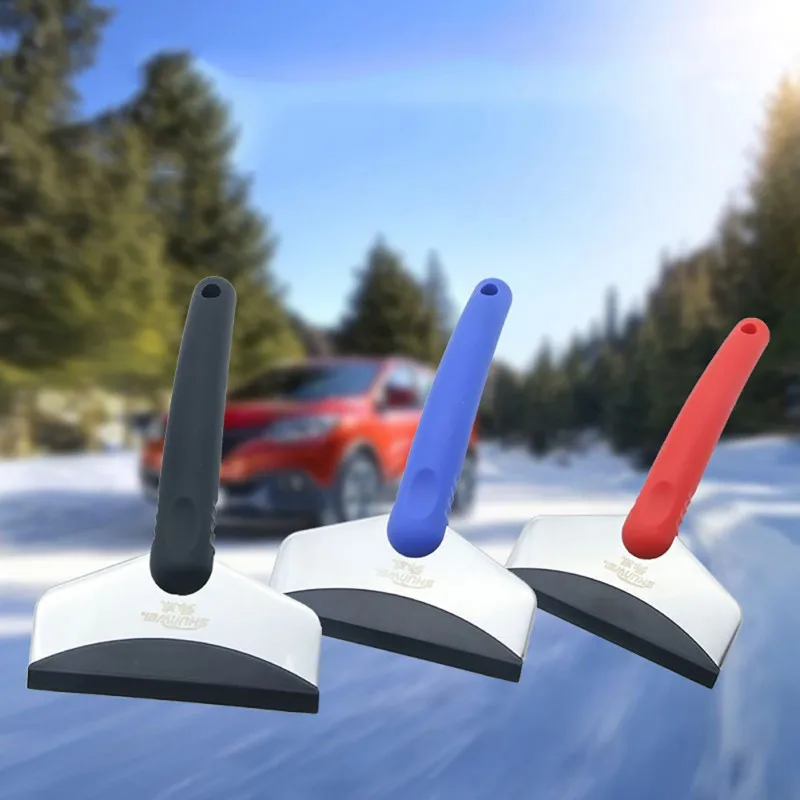 

Stainless Steel Ice Scraper Car Windshield Ice Scraper Snow Removal Brush Car Windscreen Clean Tools 9449