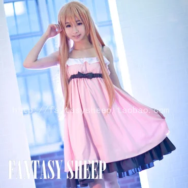 

SAO Sword Art Online SAO Asuna Yuuki Pajamas dress Cosplay Costume