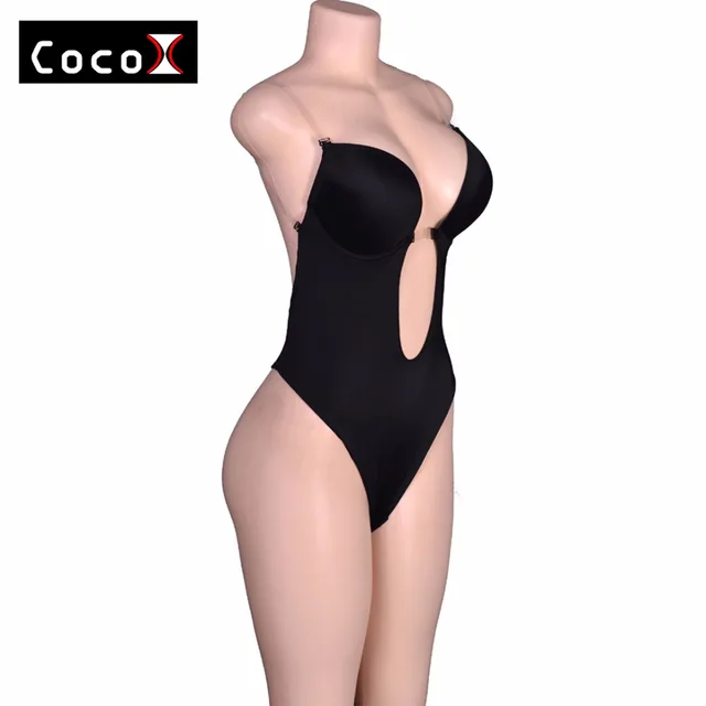 Hot S Vestido Backless Shapewear Deep Plunge Body Shaper Hot S Vestido Backless Shapewear Deep Plunge Body Shaper Tops Invisible Under Dress New Y