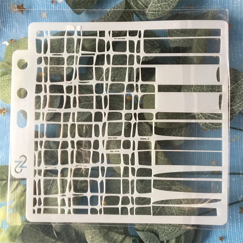 New 13cm Mesh Grid Net DIY Layering Stencils Wall Painting Scrapbook Coloring Embossing Album Decorative Paper Card Template | Дом и сад