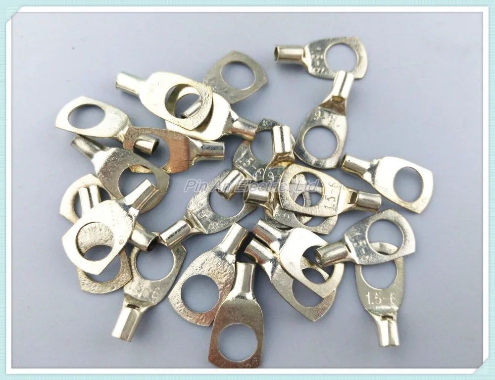 

SC 1.5-6 1.5mm2 6mm Bolt Hole Tinned Copper Cable lugs Battery Terminals Brand New