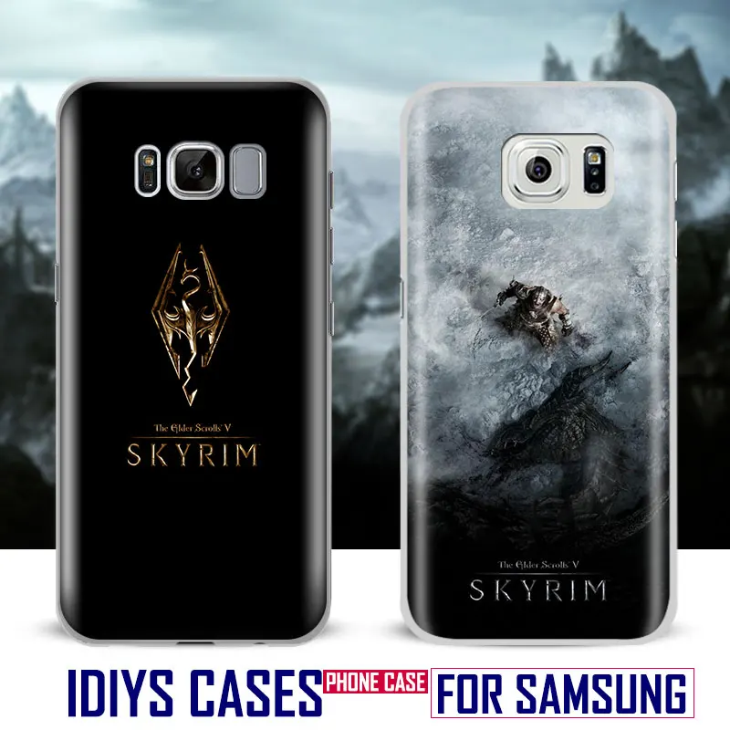 

The Elder Scrolls V Skyrim Coque Phone Case Shell Cover Bag For Samsung Galaxy S4 S5 S6 S7 Edge S8 Plus Note 2 3 4 5 C5 C7 A8 A9
