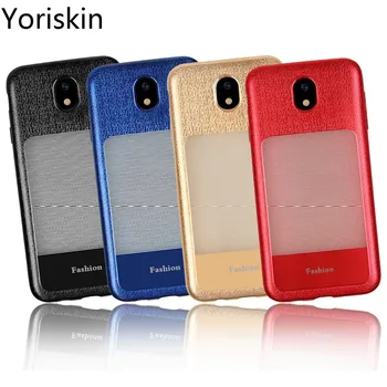 

Luxury Soft Back Cover Anti-slip Mobile Phone Shell For Samsung Galaxy J3 J330 High Quality View Window TPU Leather Phone Case